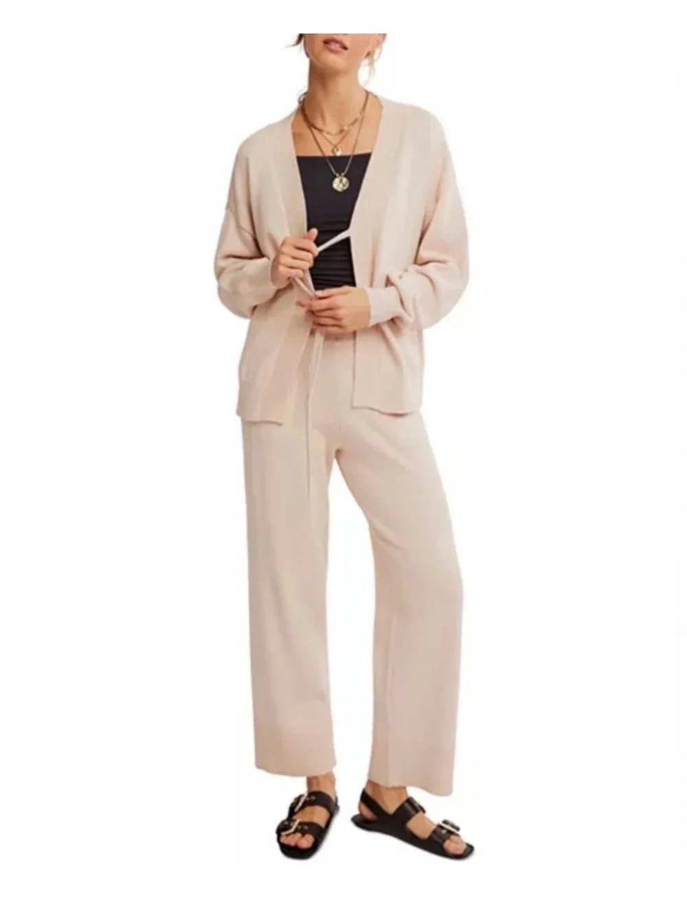 Free People/ FP Beach Solar Sweater 2 Piece Set Size XL